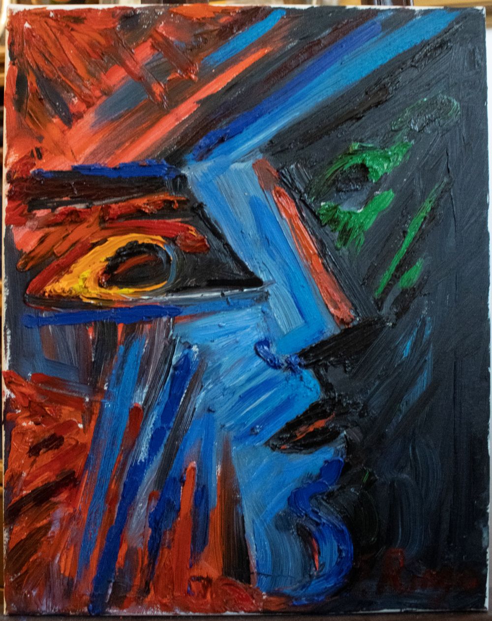 "Golem" - painting by Elena Ringo from The Curse of Modigliani